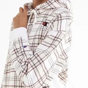 Champion Tops Champion Reverse Weave Plaid Hoodie Poshmark